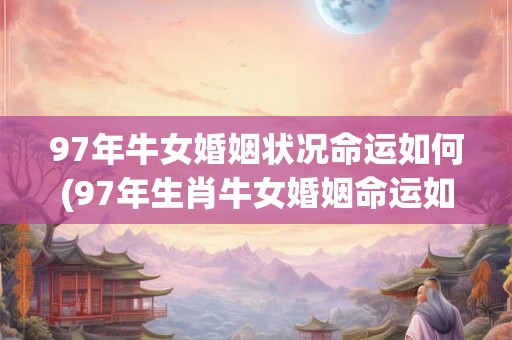 97年牛女婚姻状况命运如何(97年生肖牛女婚姻命运如何？)