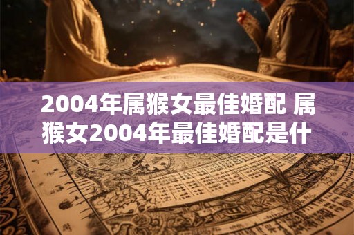 2004年属猴女最佳婚配 属猴女2004年最佳婚配是什么