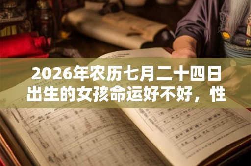2026年农历七月二十四日出生的女孩命运好不好，性格如何？