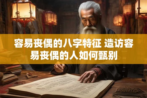 容易丧偶的八字特征 造访容易丧偶的人如何甄别