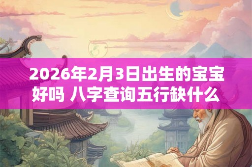 2026年2月3日出生的宝宝好吗 八字查询五行缺什么