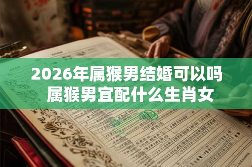 2026年属猴男结婚可以吗  属猴男宜配什么生肖女