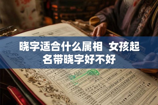 晓字适合什么属相  女孩起名带晓字好不好