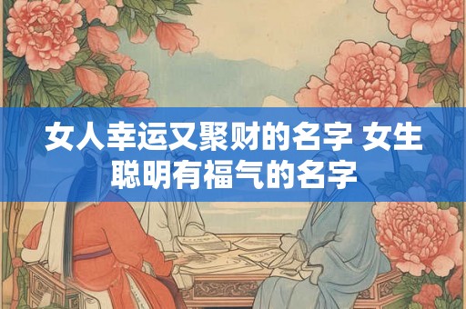 女人幸运又聚财的名字 女生聪明有福气的名字 女人幸运又聚财的名字 女生聪明有福气的名字