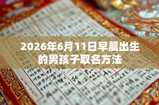 2026年6月11日早晨出生的男孩子取名方法 2026年6月11日早晨出生的男孩子取名方法