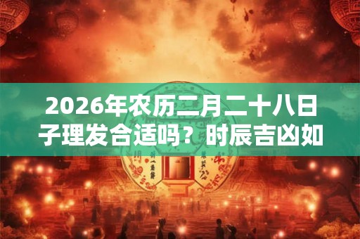 2026年农历二月二十八日子理发合适吗?时辰吉凶如何? 2026年农历二月二十八日子理发合适吗?时辰吉凶如何?