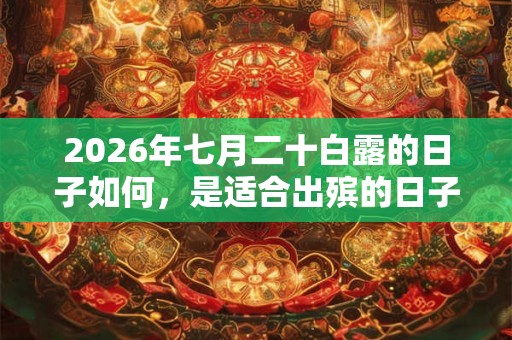 2026年七月二十白露的日子如何，是适合出殡的日子吗？