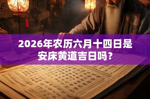 2026年农历六月十四日是安床黄道吉日吗？