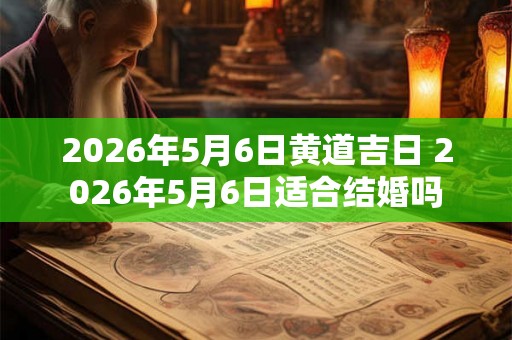 2026年5月6日黄道吉日 2026年5月6日适合结婚吗