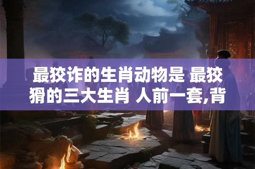 最狡诈的生肖动物是 最狡猾的三大生肖 人前一套,背后一套 阴险狡诈 最狡诈的生肖动物是 最狡猾的三大生肖 人前一套,背后一套 阴险狡诈