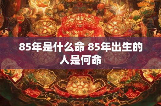 85年是什么命 85年出生的人是何命