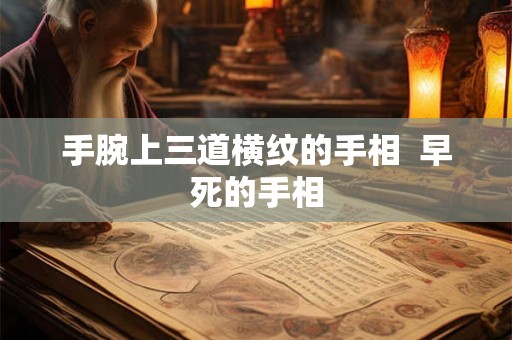 手腕上三道横纹的手相  早死的手相
