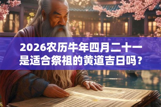 2026农历牛年四月二十一是适合祭祖的黄道吉日吗？