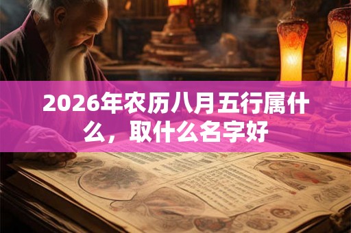 2026年农历八月五行属什么，取什么名字好