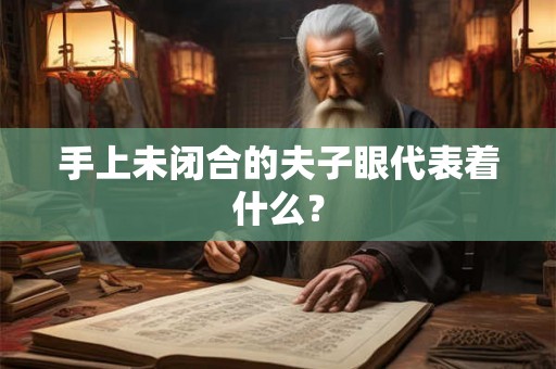 手上未闭合的夫子眼代表着什么？