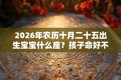 2026年农历十月二十五出生宝宝什么座?孩子命好不好? 2026年农历十月二十五出生宝宝什么座?孩子命好不好?