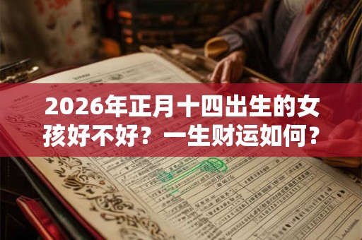 2026年正月十四出生的女孩好不好？一生财运如何？