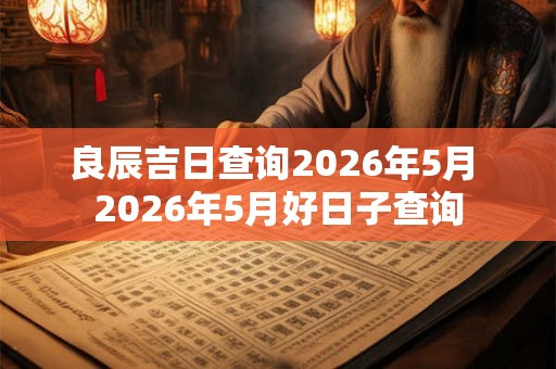 良辰吉日查询2026年5月 2026年5月好日子查询 良辰吉日查询2026年5月 2026年5月好日子查询