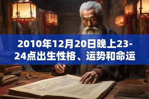 2010年12月20日晚上23-24点出生性格、运势和命运