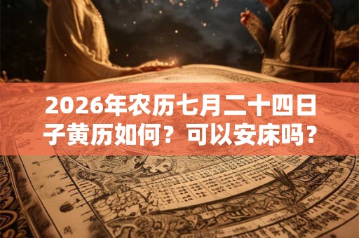 2026年农历七月二十四日子黄历如何？可以安床吗？