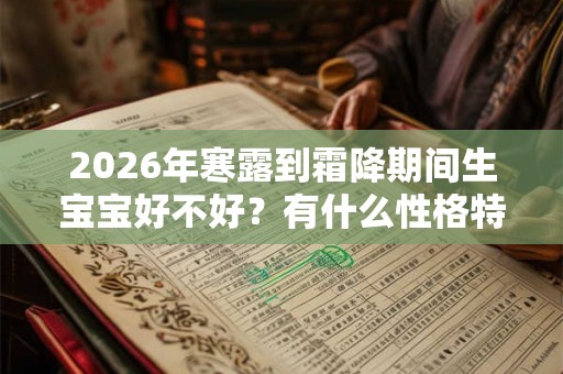 2026年寒露到霜降期间生宝宝好不好？有什么性格特点？