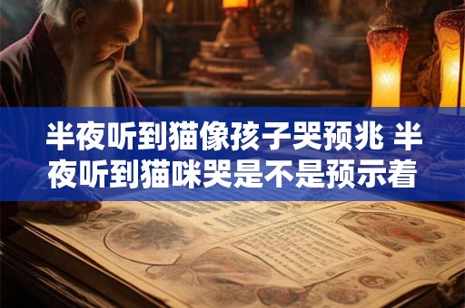 半夜听到猫像孩子哭预兆 半夜听到猫咪哭是不是预示着什么