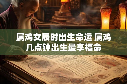 属鸡女辰时出生命运 属鸡几点钟出生最享福命 属鸡女辰时出生命运 属鸡几点钟出生最享福命