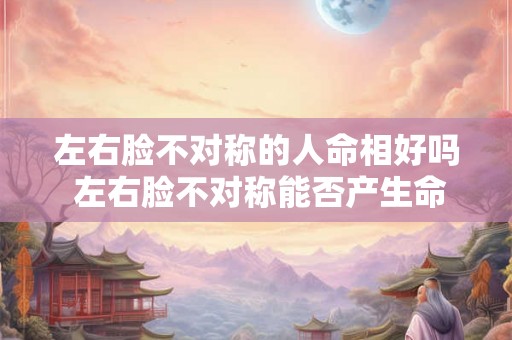 左右脸不对称的人命相好吗 左右脸不对称能否产生命缘