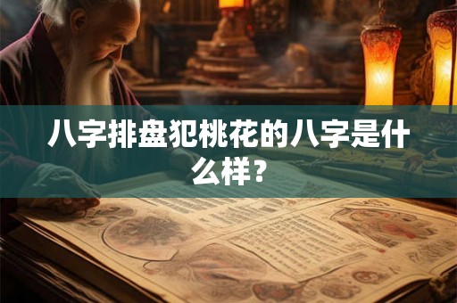 八字排盘犯桃花的八字是什么样？