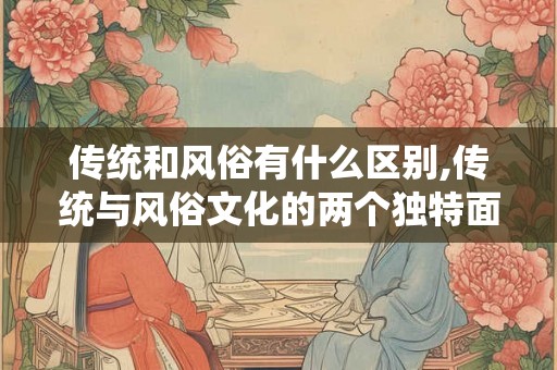 传统和风俗有什么区别,传统与风俗文化的两个独特面孔