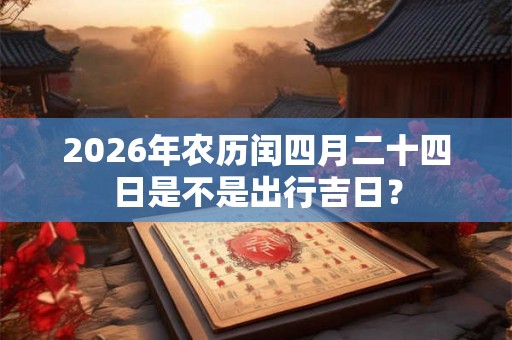2026年农历闰四月二十四日是不是出行吉日？