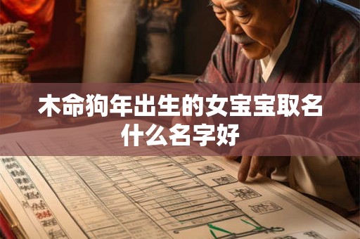 木命狗年出生的女宝宝取名什么名字好