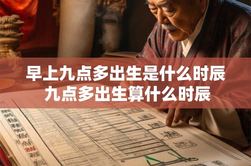 早上九点多出生是什么时辰 九点多出生算什么时辰 早上九点多出生是什么时辰 九点多出生算什么时辰