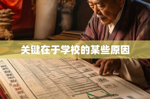 关键在于学校的某些原因