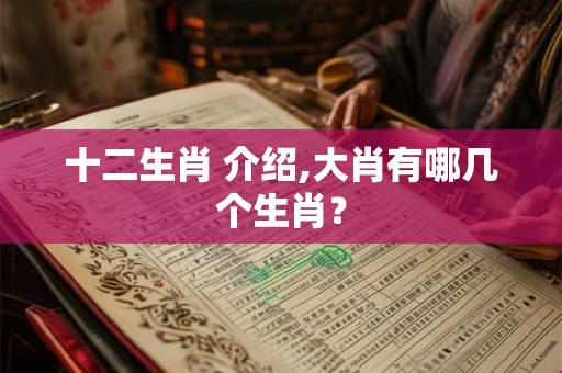 十二生肖 介绍,大肖有哪几个生肖？