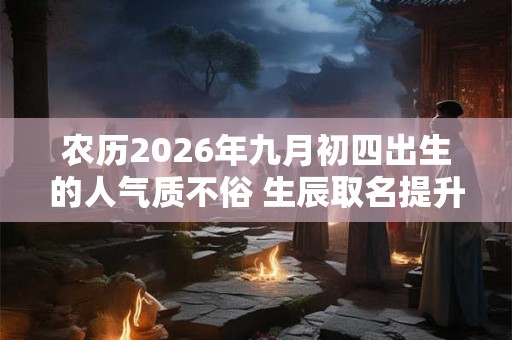 农历2026年九月初四出生的人气质不俗 生辰取名提升命格