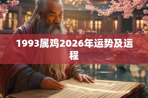 1993属鸡2026年运势及运程