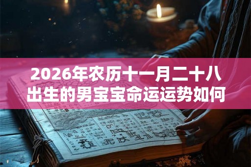 2026年农历十一月二十八出生的男宝宝命运运势如何? 2026年农历十一月二十八出生的男宝宝命运运势如何?