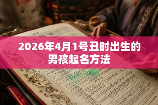 2026年4月1号丑时出生的男孩起名方法