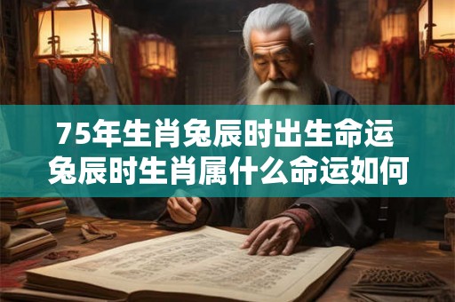 75年生肖兔辰时出生命运 兔辰时生肖属什么命运如何 75年生肖兔辰时出生命运 兔辰时生肖属什么命运如何