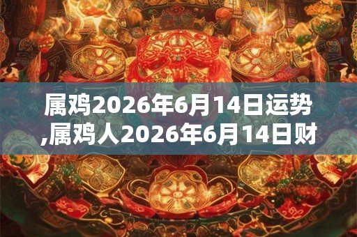 属鸡2026年6月14日运势,属鸡人2026年6月14日财运,生肖鸡2026年6月14日运势