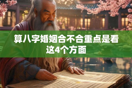 算八字婚姻合不合重点是看这4个方面