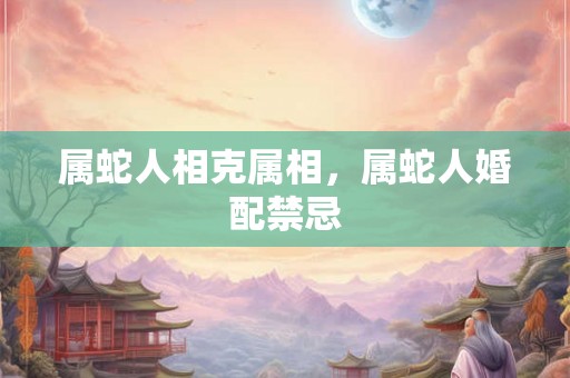 属蛇人相克属相,属蛇人婚配禁忌 属蛇人相克属相,属蛇人婚配禁忌