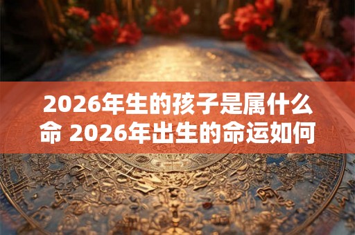 2026年生的孩子是属什么命 2026年出生的命运如何