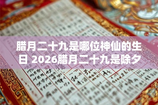 腊月二十九是哪位神仙的生日 2026腊月二十九是除夕夜吗