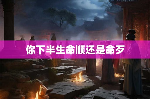 你下半生命顺还是命歹