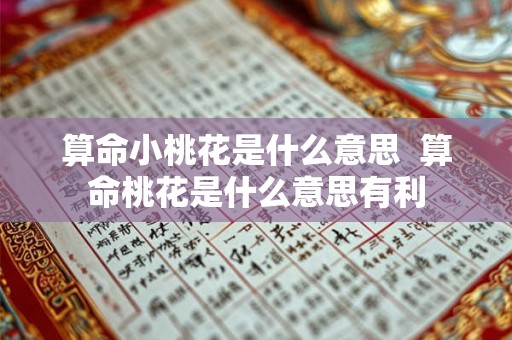 算命小桃花是什么意思 算命桃花是什么意思有利 算命小桃花是什么意思 算命桃花是什么意思有利