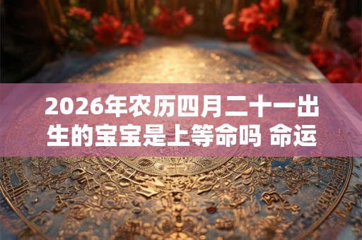 2026年农历四月二十一出生的宝宝是上等命吗 命运如何 2026年农历四月二十一出生的宝宝是上等命吗 命运如何