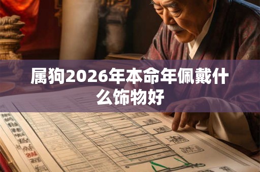 属狗2026年本命年佩戴什么饰物好 属狗2026年本命年佩戴什么饰物好