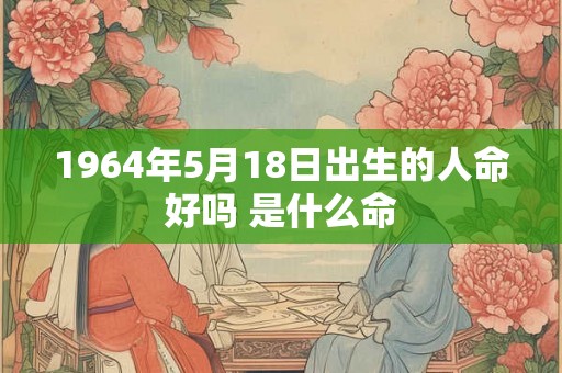 1964年5月18日出生的人命好吗 是什么命